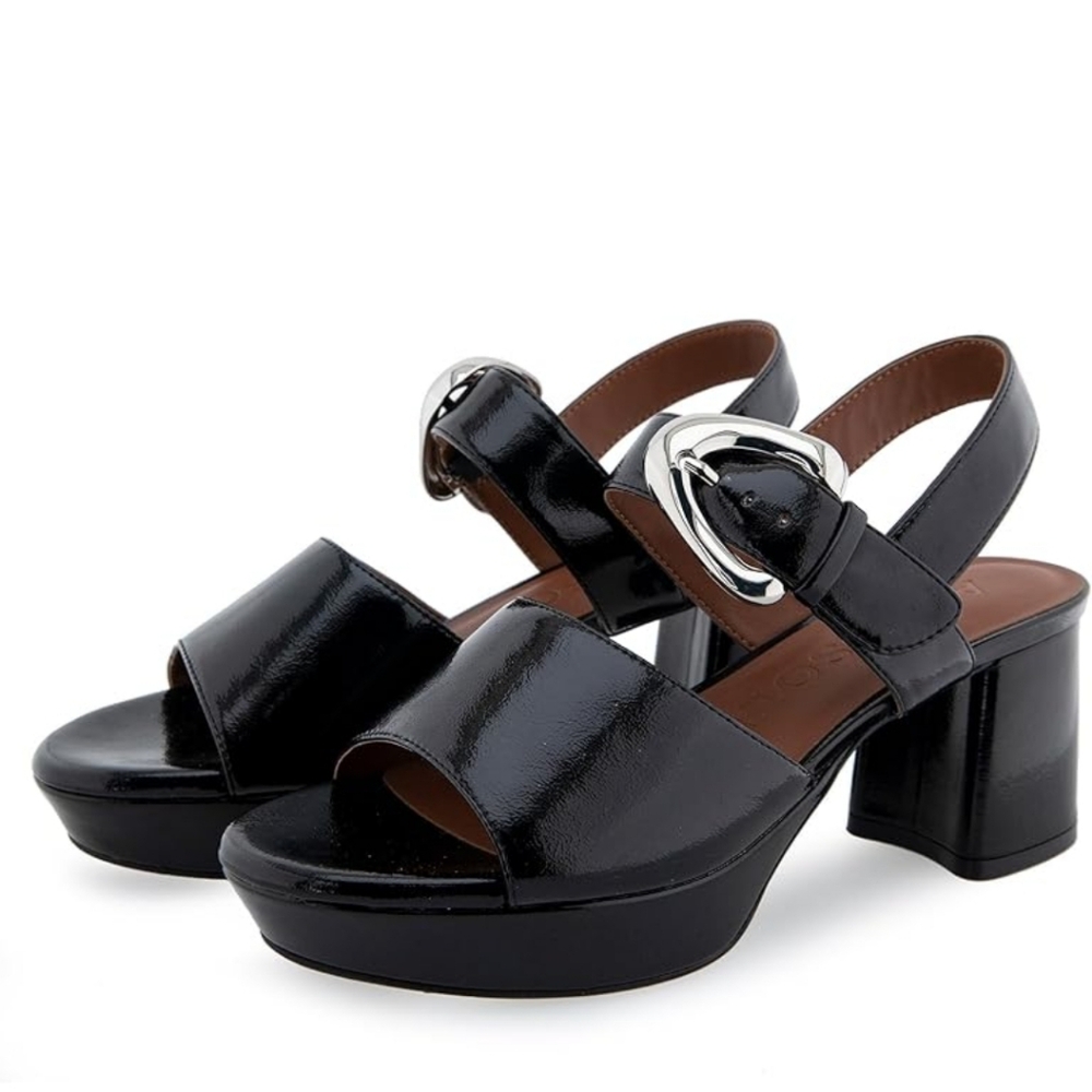 AEROSOLES Black Heeled Sandals